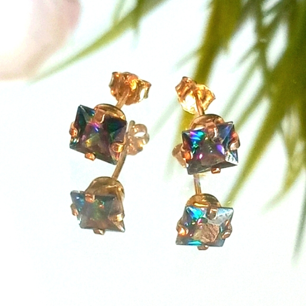925 Mystic Topaz Earrings